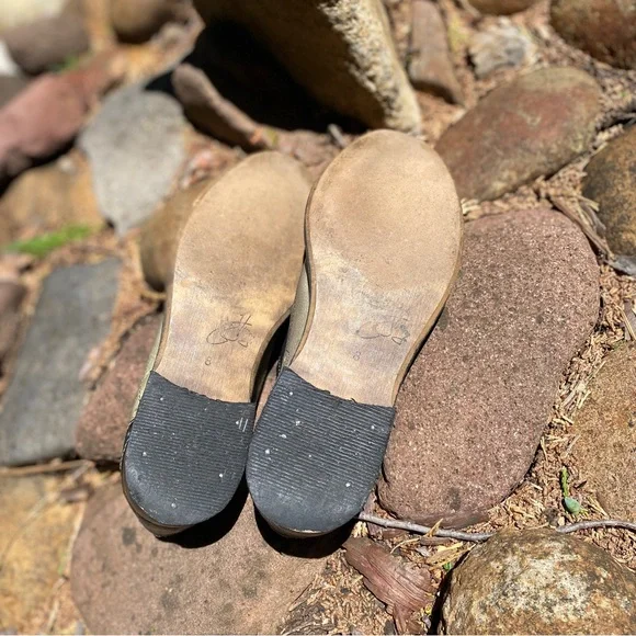 John Fluevog Adrians Amanda Saddle Shoe Loafer Leather Size 8 Womens Black Khaki - Picture 11 of 16